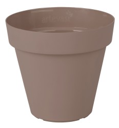Buiten bloempot Capri rond 25x h21,3 cm Taupe